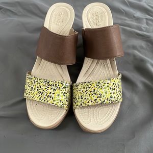 Crocs wedge sandals size10